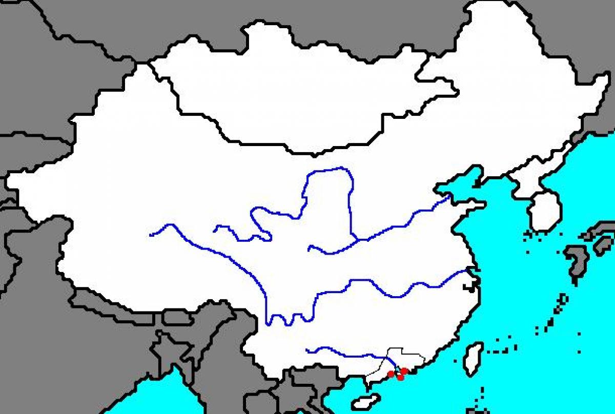 leë kaart van die antieke China