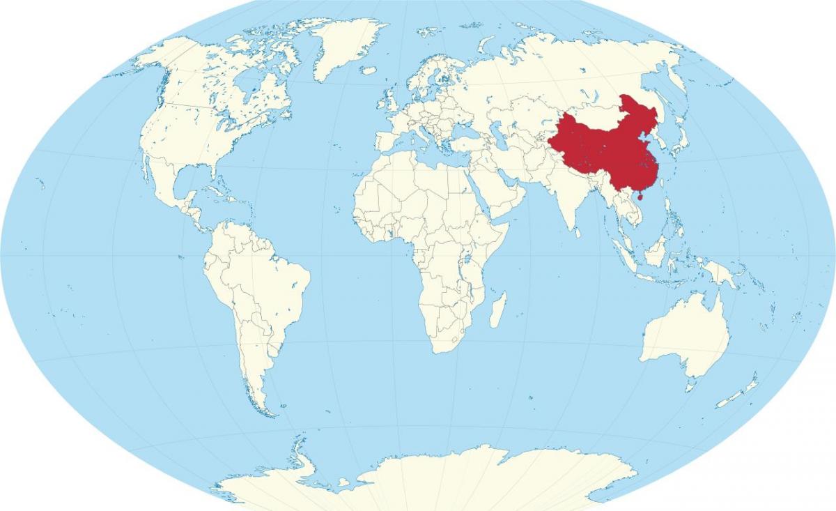 China in die wêreld kaart