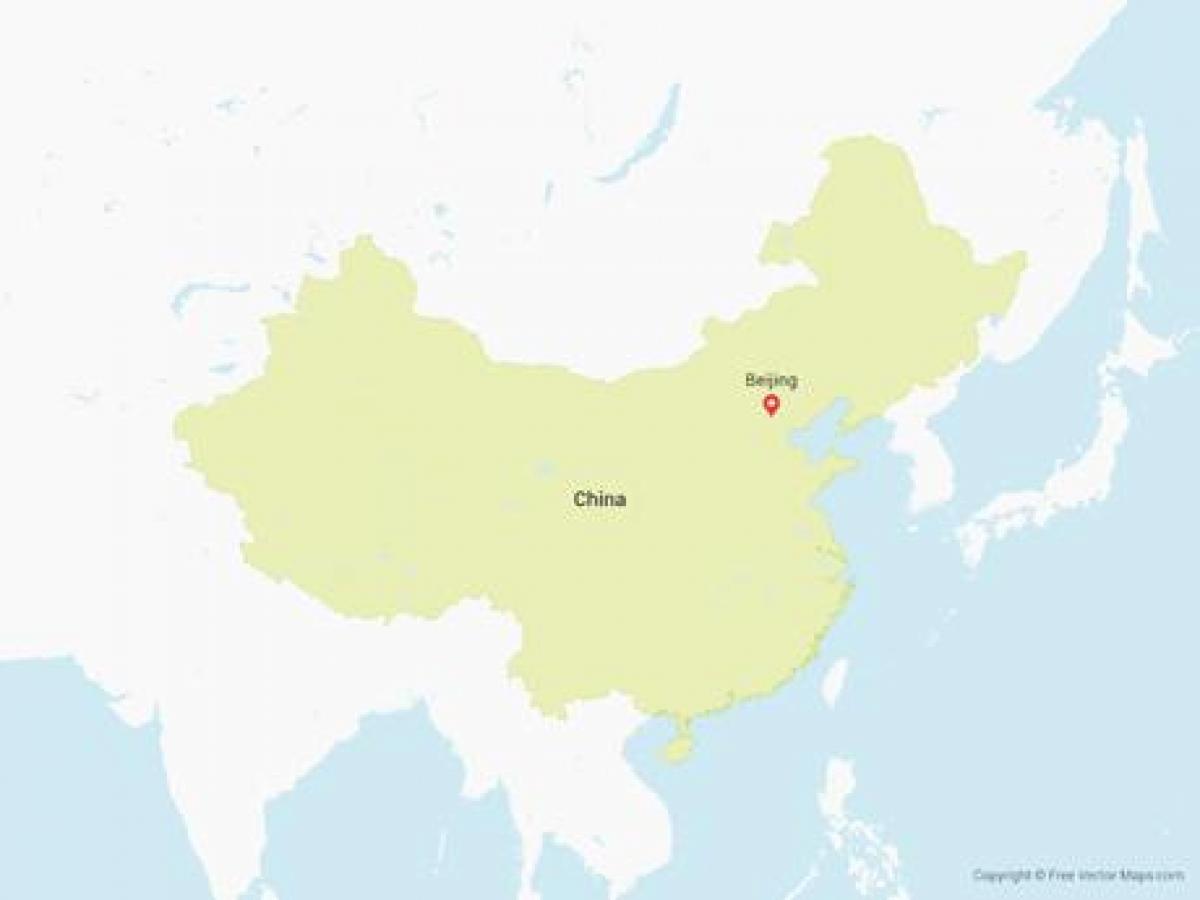 vektor kaart van China