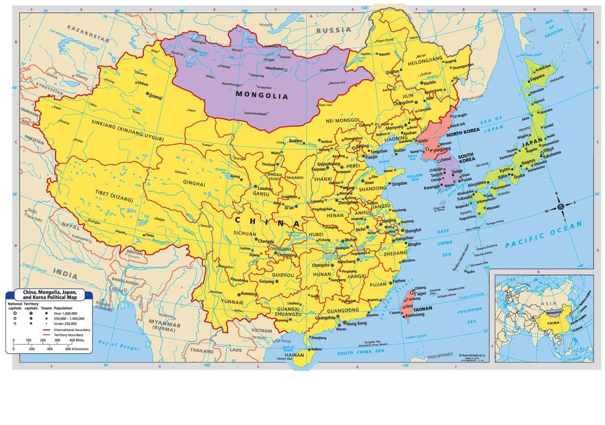kaart vir China