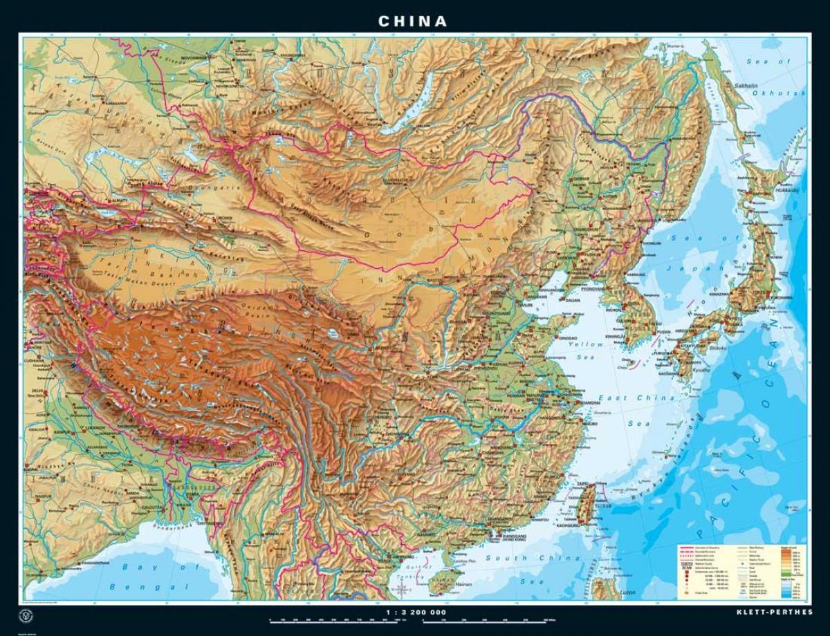 fisiografiese kaart China