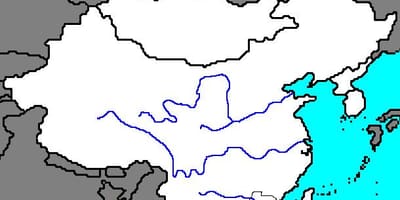 Leë kaart van die antieke China