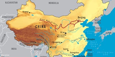 Chinese antieke kaart