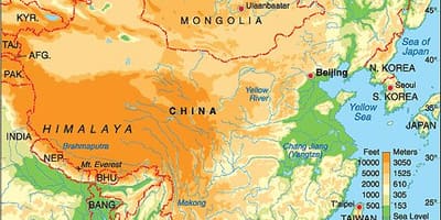 China opstand kaart