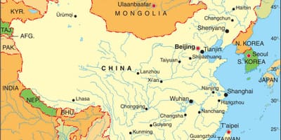 Kaart van China metro