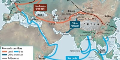 China silk road projek kaart