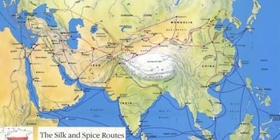Silk road China kaart