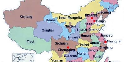 Provinsiale kaart China